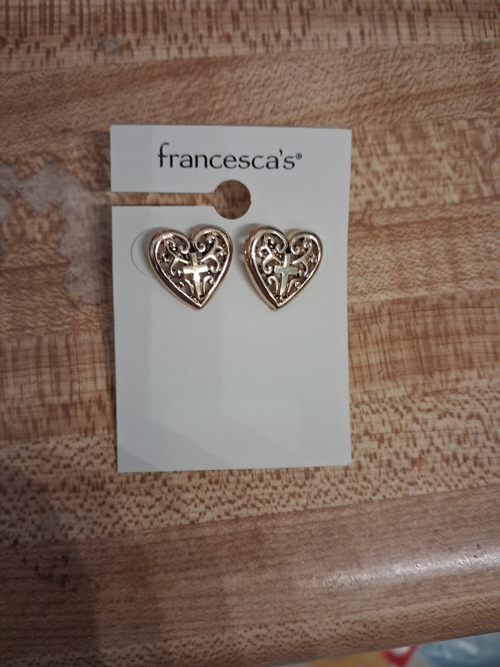 Cross Gold Earrings